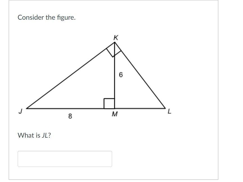 HELP PLSSS, JUST ANSWER IT PLSS. Consider the figure below. What is JL?-example-1