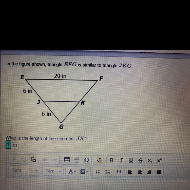 What is the length of the line segment JK?-example-1