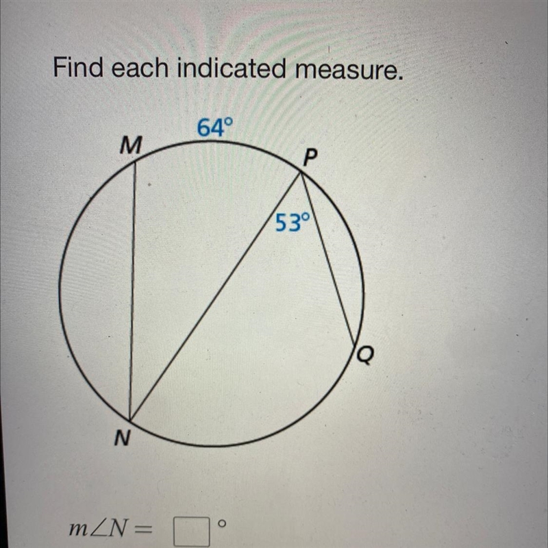 Find each indicated measure. Find m-example-1