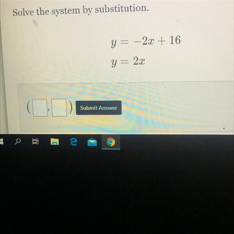 Solve the system by substitution......-example-1