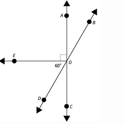 Look at the diagram. Which of the following is a pair of vertical angles? ∠EOB and-example-1