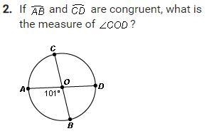 If ab and cd are congruent what is the measure of-example-1