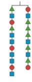 Here is a balanced hanger diagram. A circle has a mass of 6 grams and a square has-example-1