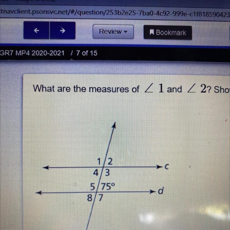 This is for my brother’s test What are the measures of L1 and L2? Show your work or-example-1