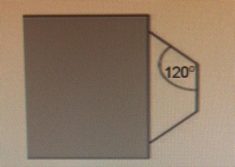 (28 points) In the drawing, a regular polygon is partially covered by a rectangle-example-1