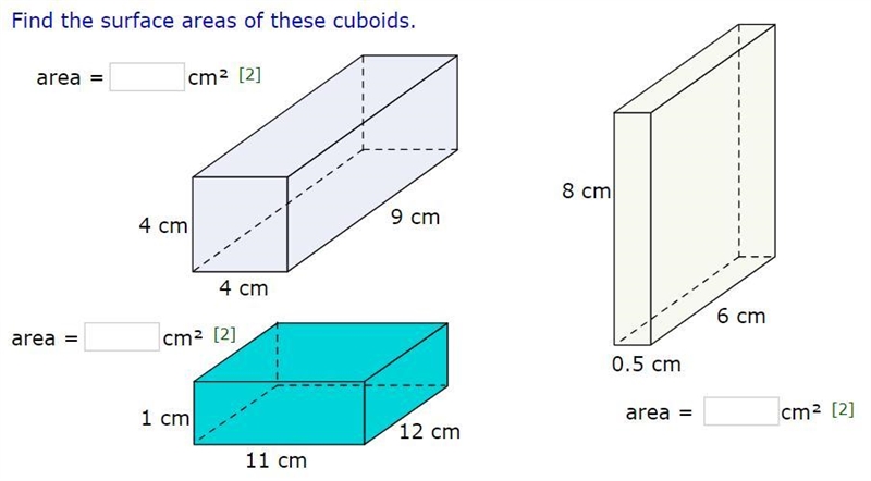 What is the surface area of these cuboids?-example-1