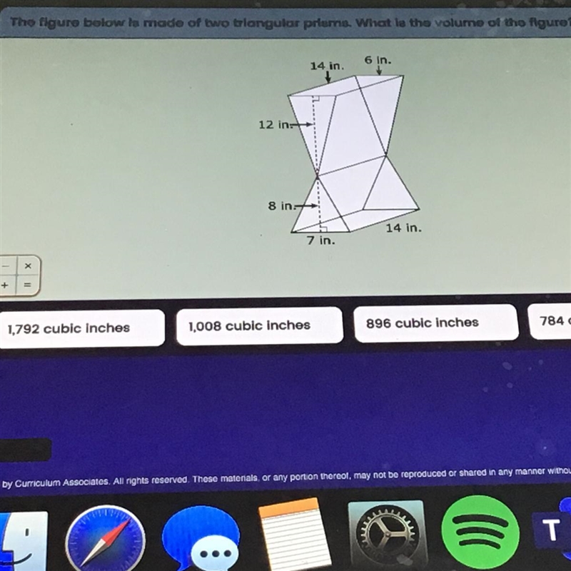 What is the volume of the figure?-example-1