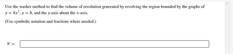 Use the washer method to find the volume?-example-1