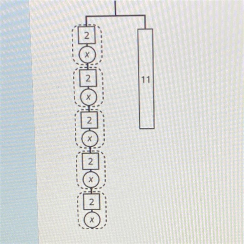 Write a equation to represent the hanger ,7th grade math help me-example-1