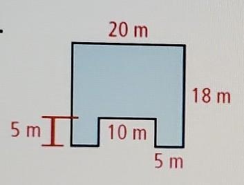 Find the area of the shaded region. All angles are right angles.​-example-1