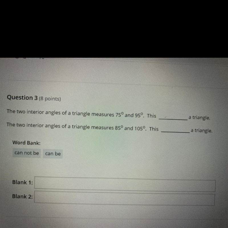 Help me on this plzz The two interior angles of a triangle measured 75* and 95*. This-example-1