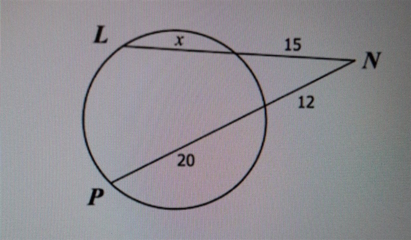 (20 points) What is the value of x? ☁︎ A:9.5 ☁︎ B:10.6 ☁︎ C:12.0 ☁︎ D:25.0 ​-example-1