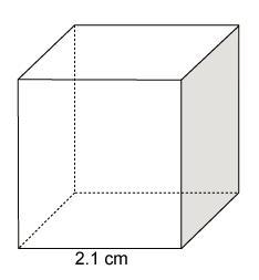 Pls hurry if you can. A What is the volume of this cube? Question 5 options: 26.46 cm-example-1