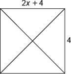 The shape in the figure is a square. Use the properties of a square to determine the-example-1