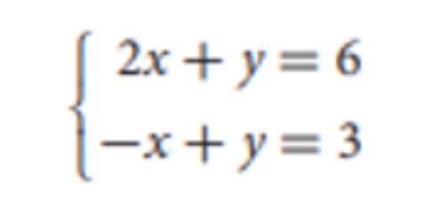 Solve the system of linear equations by graphing. Check your answer.-example-1