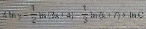 Express y as a function of x. I keep getting hairy answers and I'm not sure I'm doing-example-1