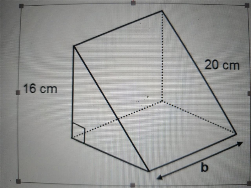 Plzzzzzzzzz help Volume of the following triangular prism is 960 cm3… a) Determine-example-1