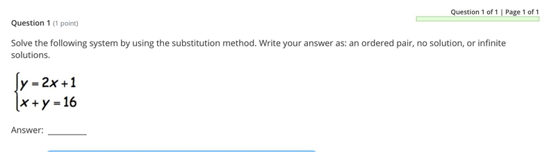 Substitution 8th grade math homwork. 1 question First person to get it answer gets-example-1