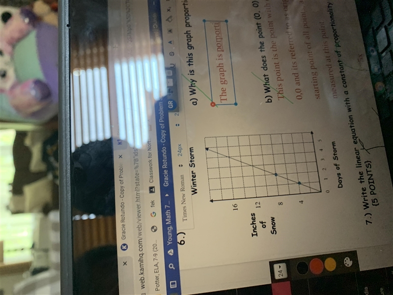 Why is this graph proportional?-example-1