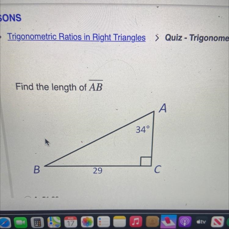 Find the length of AB-example-1