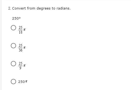 Convert degrees to radians-example-1