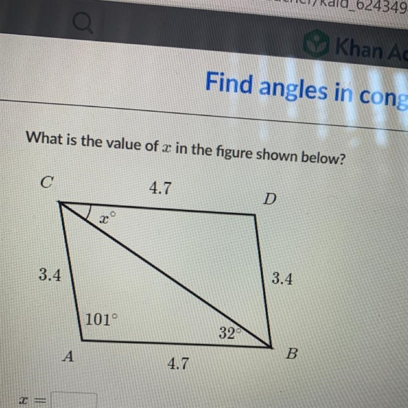 What is the value of x in the figure shown below?-example-1