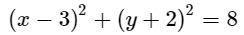 Circle P contains a diameter AB with coordinates A(1, 2) and B(-7, 2). 5a) State the-example-1