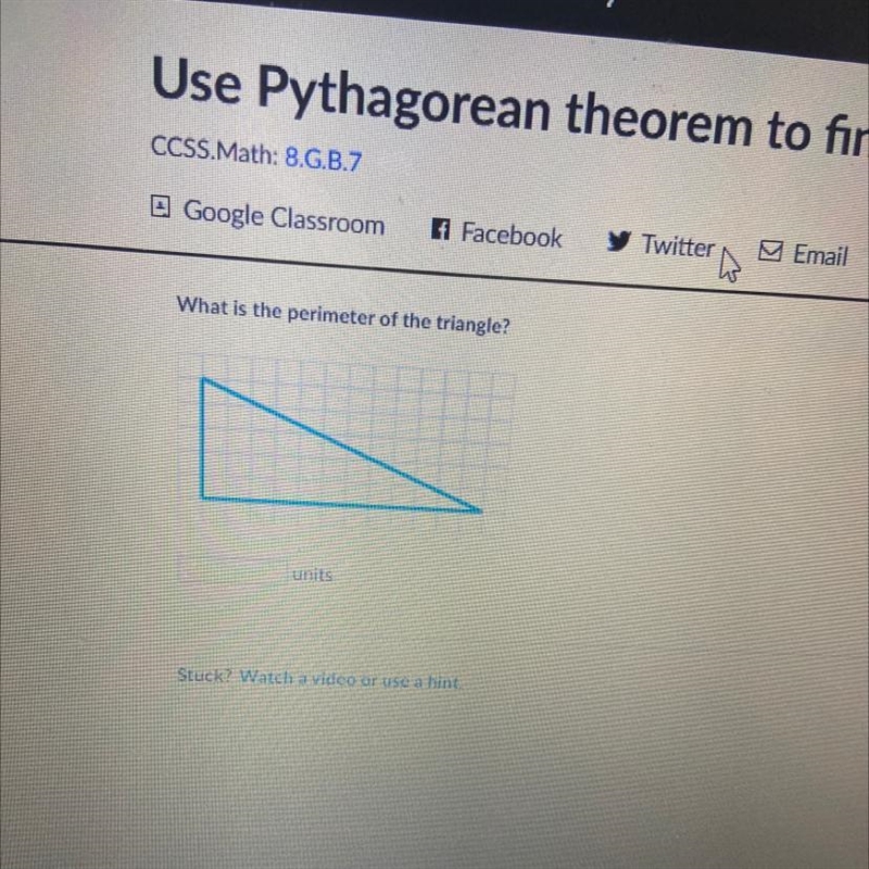 NEED HELP ASAP What is the perimeter of the triangle-example-1