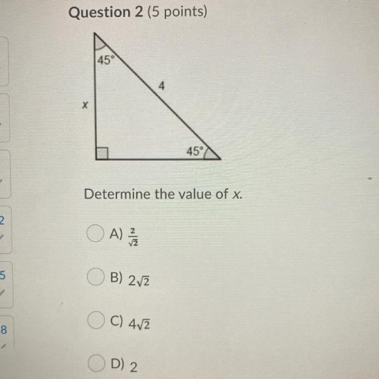 Determine the value of x.-example-1