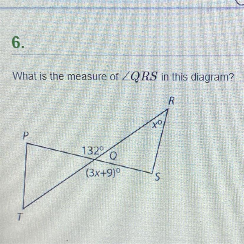 Answer choices: A. 42 ° B. 47° C. 48° D. 41° can some one help me please-example-1