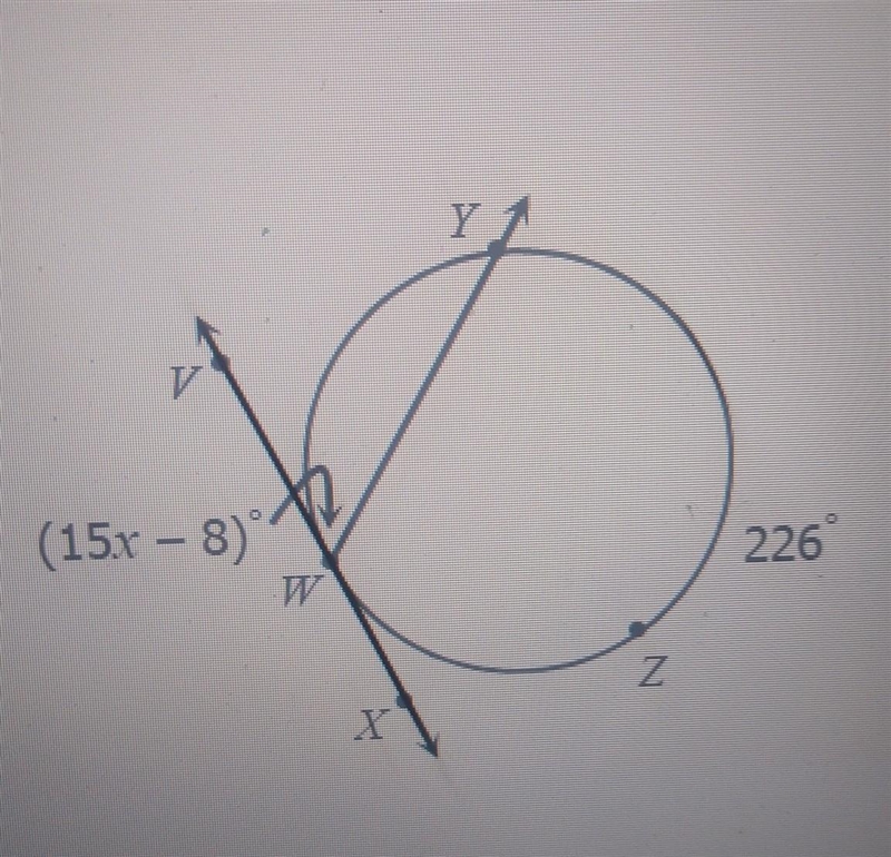 Geometry inscribed angle find angle x​-example-1