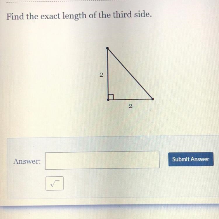 Find the length of the third side to the nearest tenth. Hurry need help asap!!-example-1