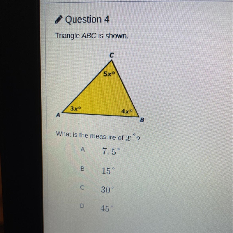 What is the measure of xº? Extra points !-example-1