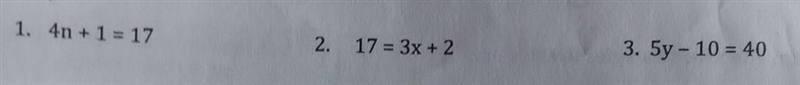 Solve each equation for the given variable using your best guess and check skills-example-1