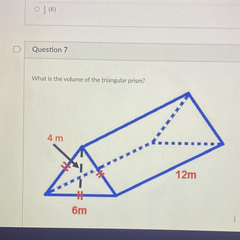 What is the volume of this triangular prism?-example-1