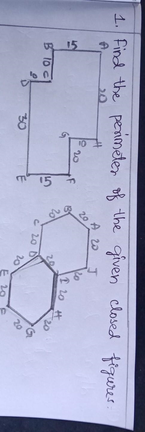 Find the perimeter of the given closed figure. guys help me​-example-1