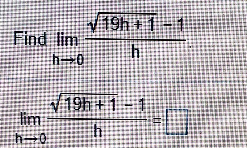 Limit of this equation as h approaches 0​-example-1