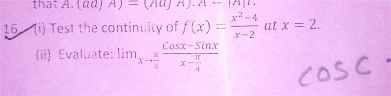 Test the continuity of and evaluate.easy question.show your work.​-example-1