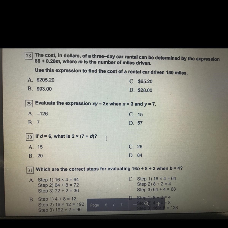 Can y’all help me on question 29?!-example-1