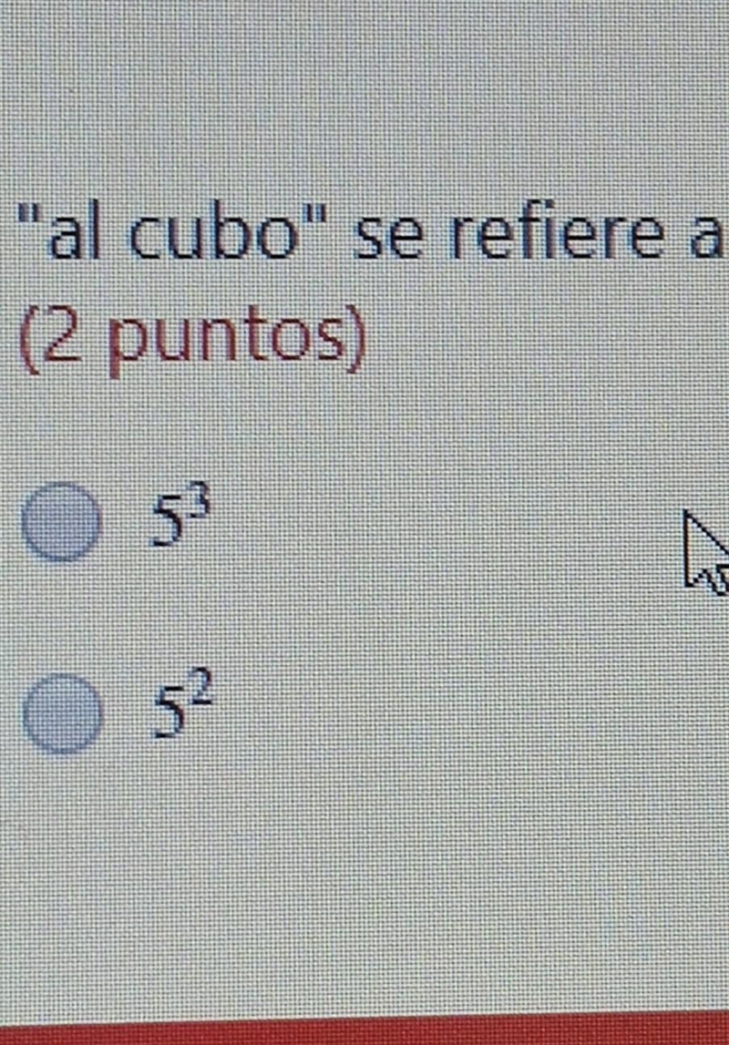 ¿ A que se refiere al "al cubo" ?​-example-1