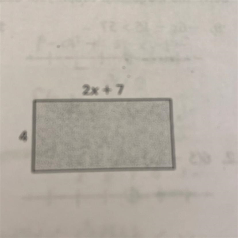 For what yalues of x is the area of the rectangle shown greater than 100 square units-example-1