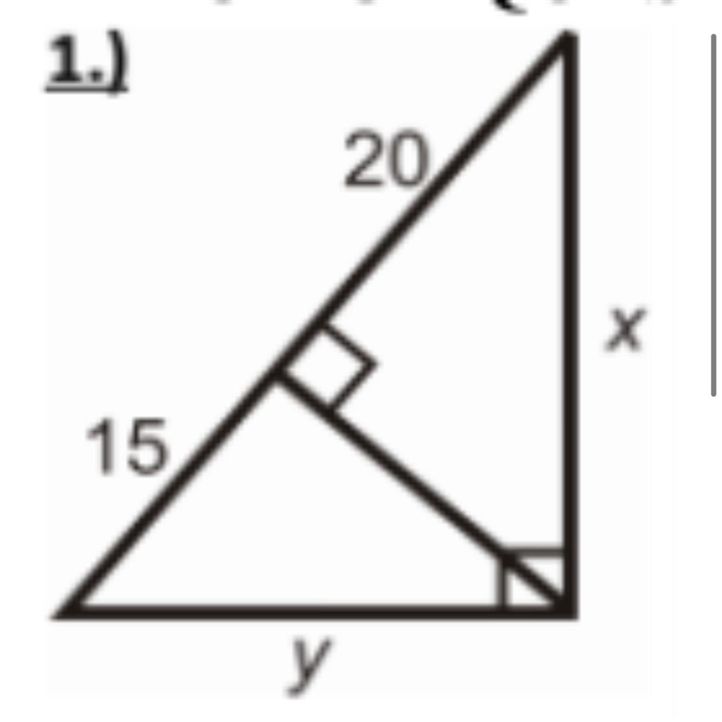 Find x in the following triangle-example-1