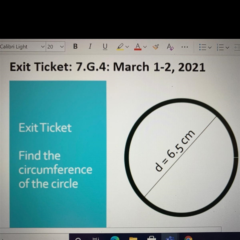 Find the circumference of the circle-example-1