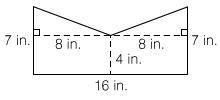 What is the area? 1. 88 square inches 2. 96 square inches 3. 120 square inches 4. 80 square-example-1