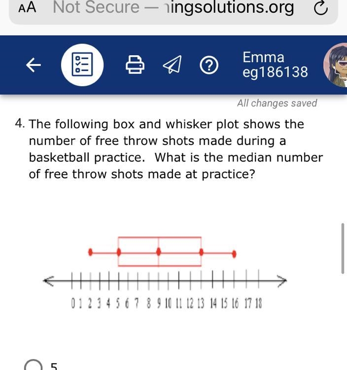 Please answer this ASAP only right answers A.) 5 B.) 8 C.) 14 D.) 9-example-1