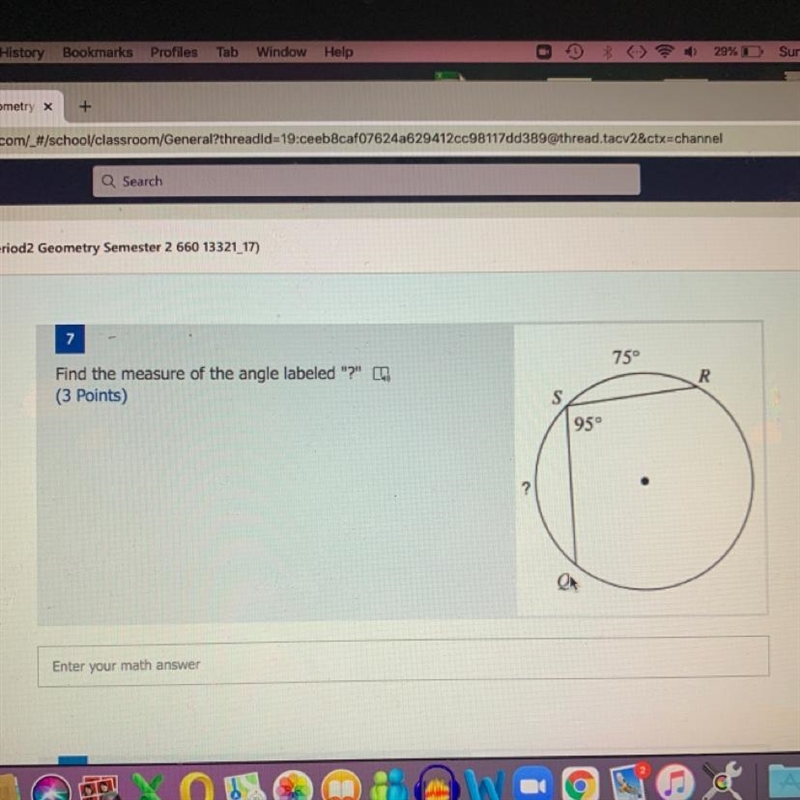 ￼measure of the angle labeled?-example-1