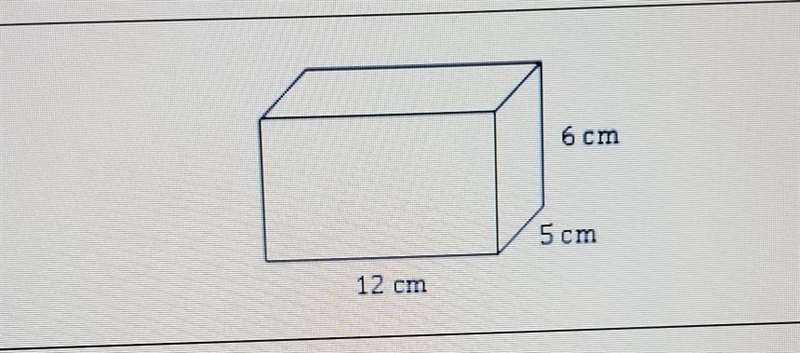 5. In the diagram above, what is the volume of the rectangular prism? A. 120 cm B-example-1