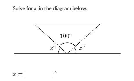 Solve for x in the diagram below-example-1