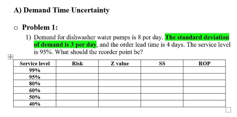 Solve the ROP and table question with the methods-example-1