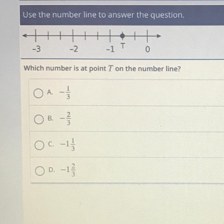 Which number is at point T on the number line?-example-1